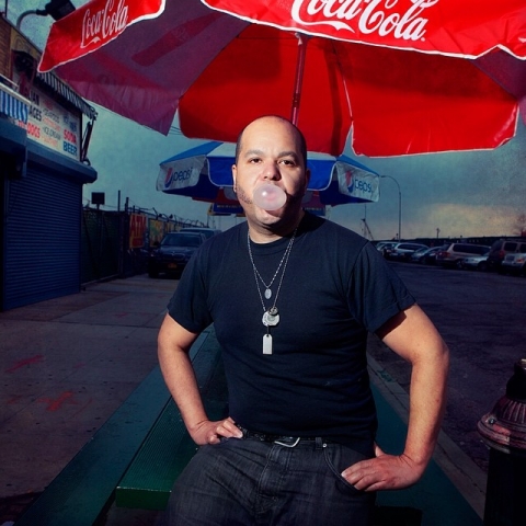 Eddie Star publicity shot taken in Coney Island, New York